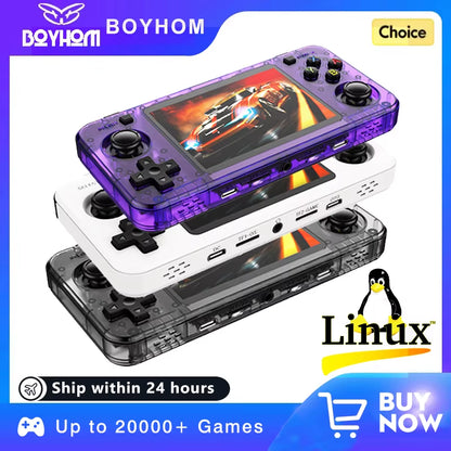 Open Source R36S Retro Handheld Video Game Console Linux System 3.5 Inch IPS Screen Portable Pocket Video Player 64GB 128G Games