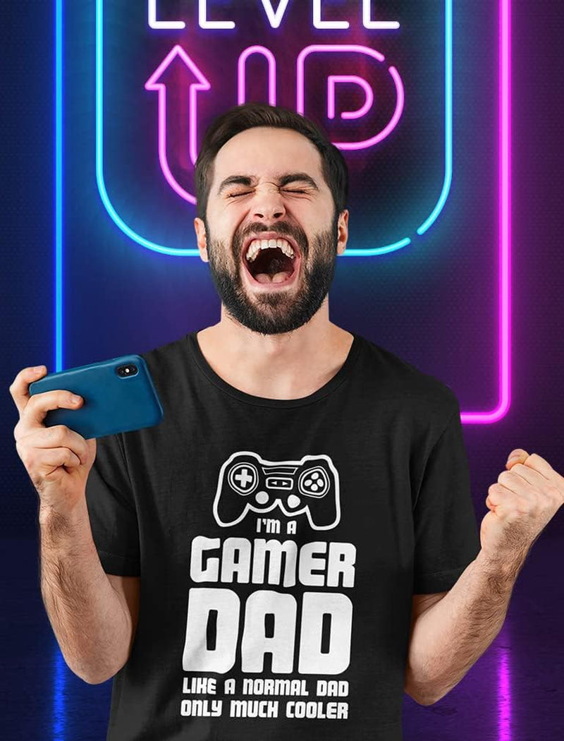 Gamer Dad Shirt Gifts for Men Fathers Day Gaming